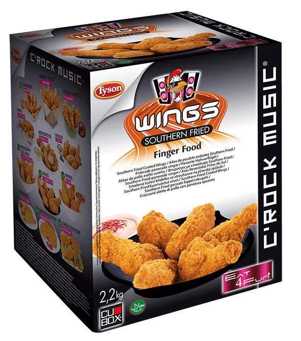 Southern Fried Crunchy Chicken Wings 1x2.2kg (BORCW02)