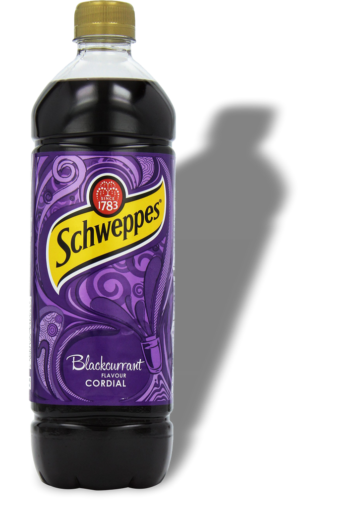 SCHWEPPES BLACKCURRENT CORDIAL LTR [T057]