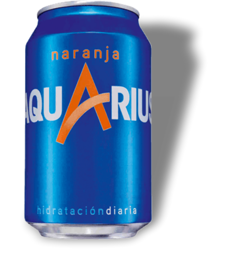 AQUARIUS ORANGE 33cl CANS CASE 24x33cl [S124]